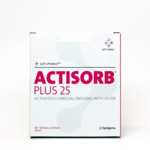 Actisorb Plus 25 – 10.5cm x 10.5cm (10’s)